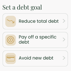 Set a debt goal